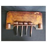 Wall mount smoke pipe holder