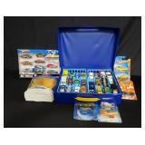 Box of hot wheels toys