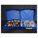 Box of hot wheels toys