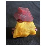 Red quartz specimen