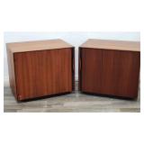 Pair of John Kapel style mid century modern side