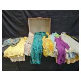 Large group of vintage ladies dresses and extra