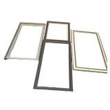 4 Vintage wood frames