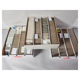 3 large flats 1970/80/90s sports cards