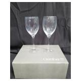 Orrefors crystal goblets in original box