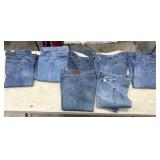 Group of lands ends denim pants