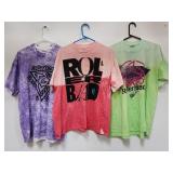 Vtg single stitch acid washed Rollerblade shirts