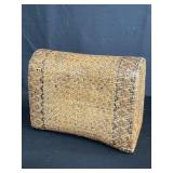Vintage hand woven rattan head rest