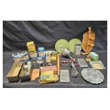 Large group of vintage kitchen items, Ball and