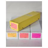 Large lot of vintage sports cards boxes, Donruss