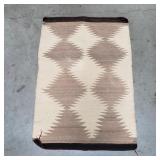 Handmade Native American style wool rug