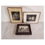 Group of 3 photographs, one pencil signed