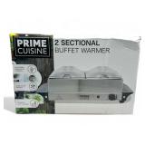 New Prime Cuisine 2 sectional buffet warmer New