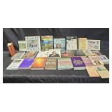 Large group of vintage books on various titles