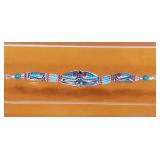 Tibetan handmade bracelet with turquoise and