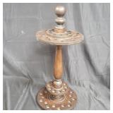 Vintage wood cane/ pool cue rack