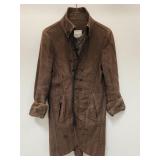 Vtg Gary Graham layered leather trim jacket