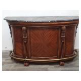 Marble top bar cabinet