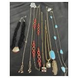 Group of costume jewelry