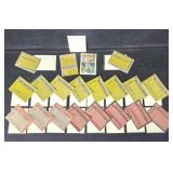 39 Vtg baseball "error" cards with white fronts