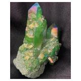Green quartz cluster  specimen