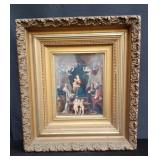 Vintage print in frame