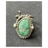 Vintage silver turquoise ring