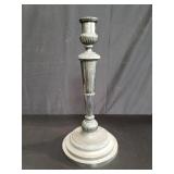 Large silver plate candle holder