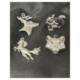 Wildlife pendants lot