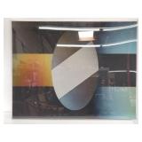 Abstract painting on acrylic frame