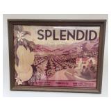 Framed Splendid print