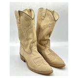 Vintage Dingo tan leather Cowboy boots