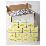 16 Vintage long boxes Topps baseball cards 1989