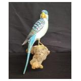 Wood bird figurine