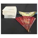 Box of luxury table linens