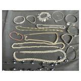 Group of costume jewelry