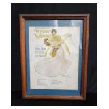 Framed The Merry Widow lithograph