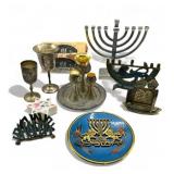 Lot of vintage Judaica items Box lot