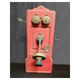 Vintage wall hanging telephone