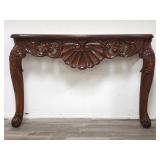 Contemporary wood console table