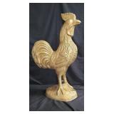 Large cast aluminum rooster statue
