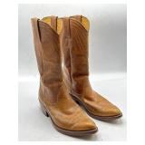 Vintage tan leather Cowboy boots- size 6 1/2