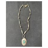 Vintage silver turquoise necklace