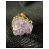 Amethyst cluster pendant