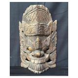 Vintage Tibetan wood carving Yamantaka