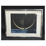 Vintage Sci-Fi moon wall art framed 19" x 25"