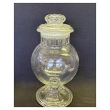 Vintage glass apothecary jar