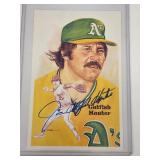 1987 Perez Steele autographed Catfish Hunter