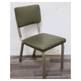 Blair Aluminum Furniture Co. leather side chair