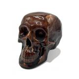 Vintage ceramic skull, 5 1/2" h.
